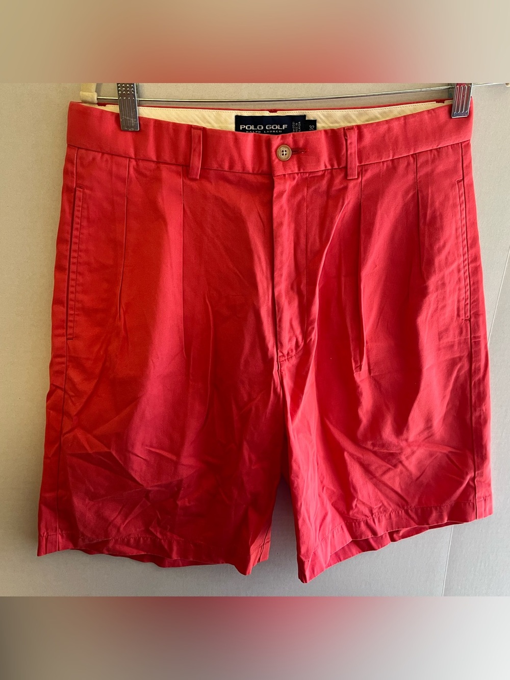 Men's Ralph Lauren POLOGOLF Shorts, Cotton - Salmon Color 32